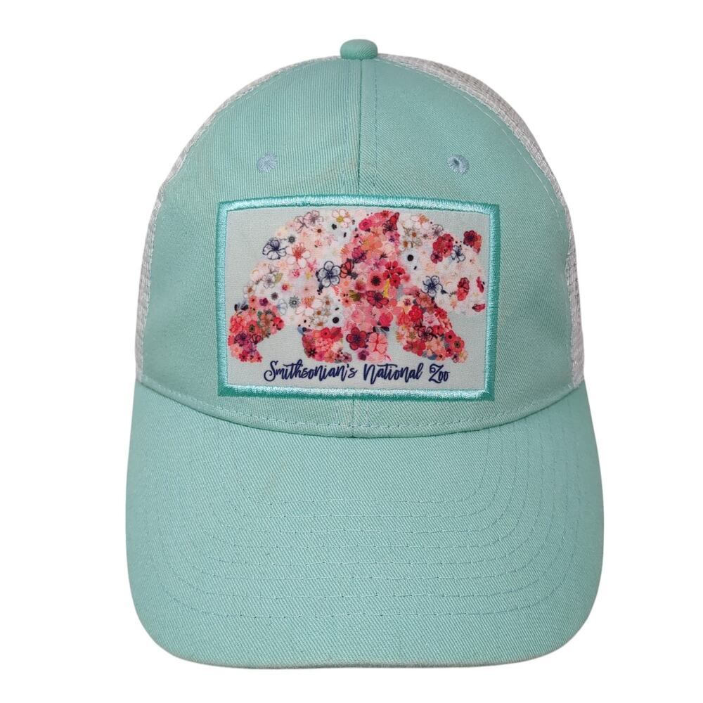 Smithsonian's National Zoo Trucker Hat Blue OS Adjustable Mesh Back Rockville